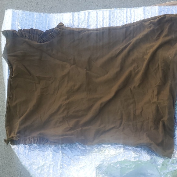 KHAKI GREEN Blouse top S M L - Picture 5 of 6